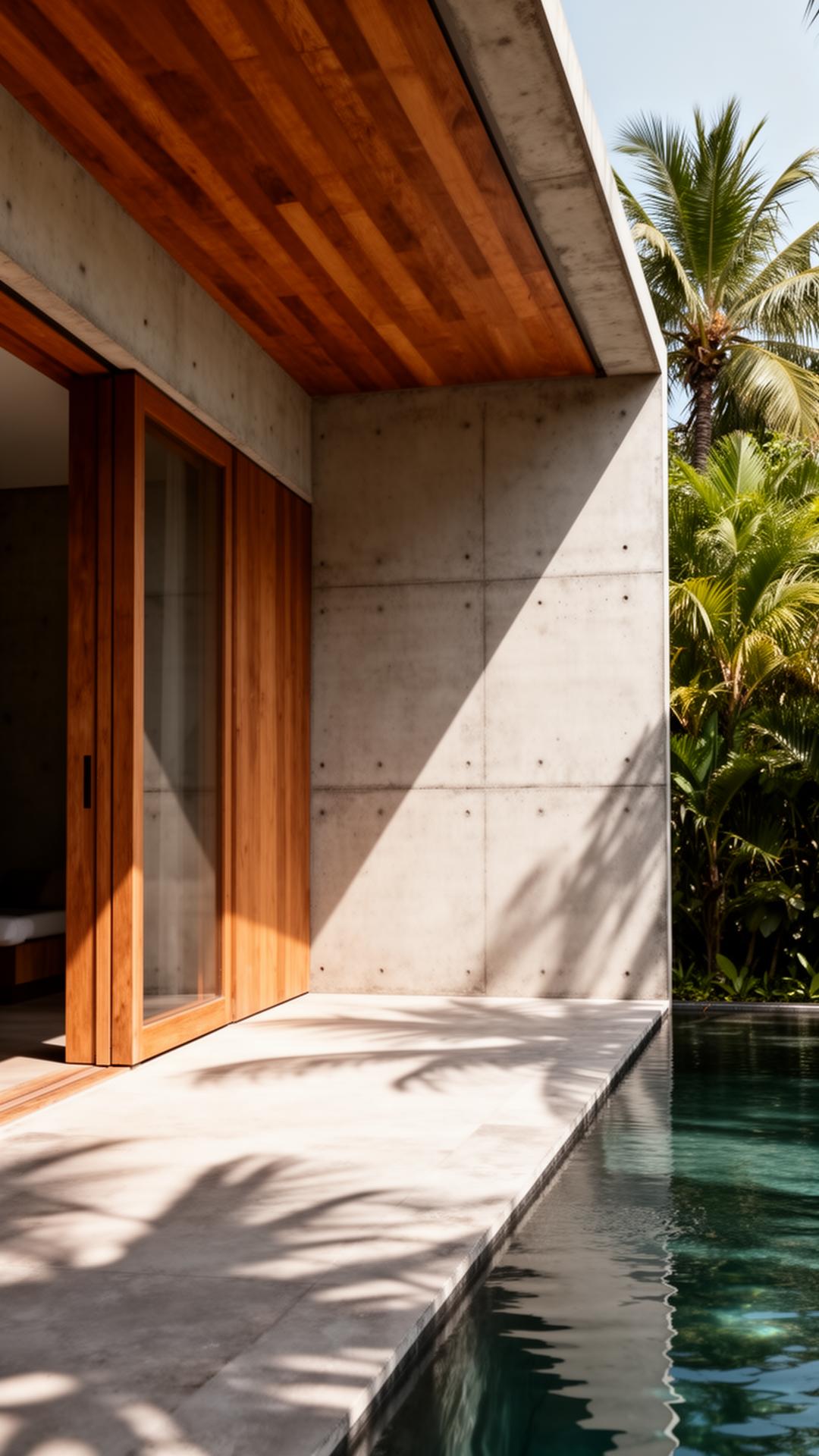 Moderne villa-architectuur op Lombok